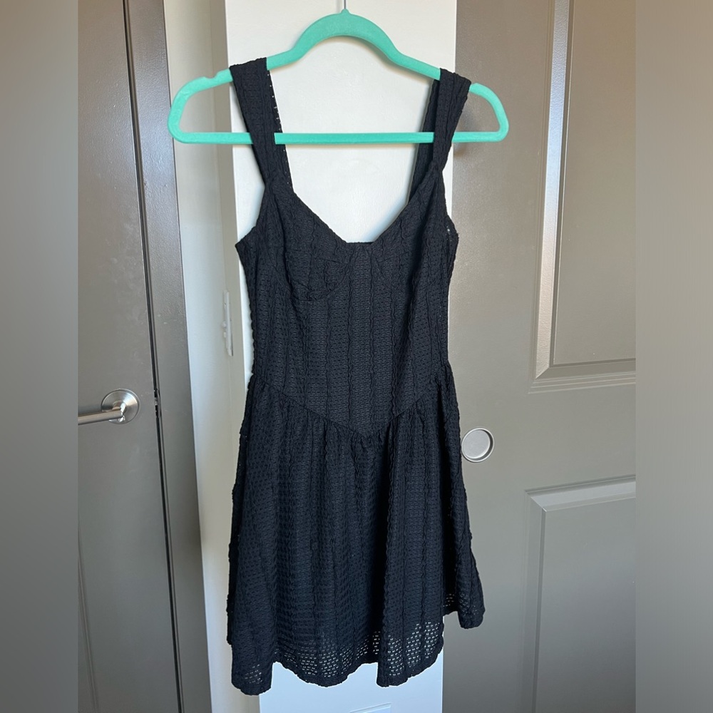 Crochet Corset drop-waist mini dress - Size XS